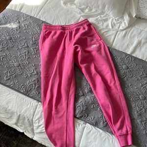 Pink Nike Club Fleece Sweatpants